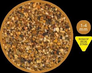 Amber Gold resin bound aggregate sample