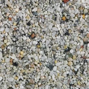 Fossil resin bound aggregate sample