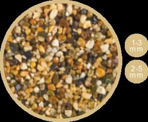 Golden Quartz resin bound aggregate sample