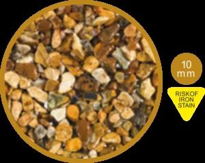 Yellow resin bound aggregate sample