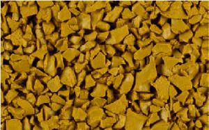 Earth Yellow rubber crumb aggregate sample