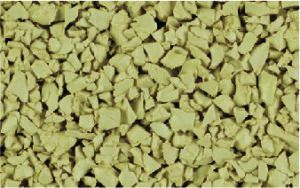 Eggshell rubber crumb aggregate sample