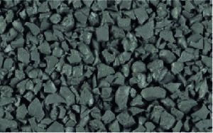 Medium Grey rubber crumb aggregate sample