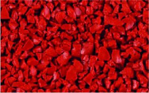 Rose rubber crumb aggregate sample