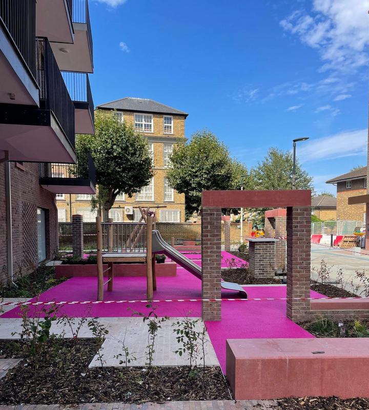 Residential play area — rubber crumb project