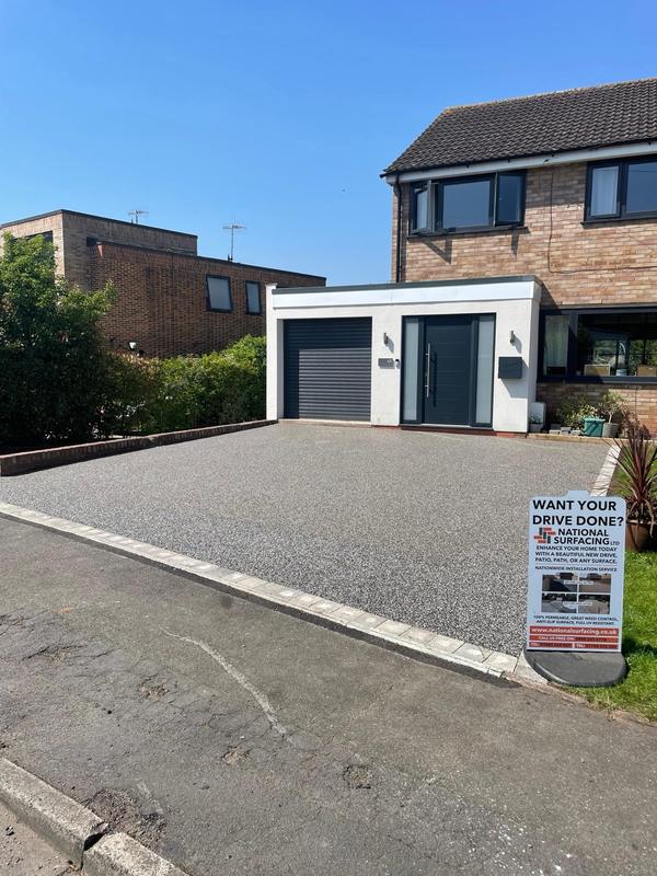 New-build driveway — resin bound project by National Surfacing
